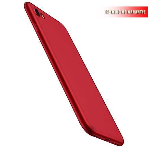 Ultra-thin Silicone Gel Soft Case 360 Degrees for Apple iPhone 8 Red