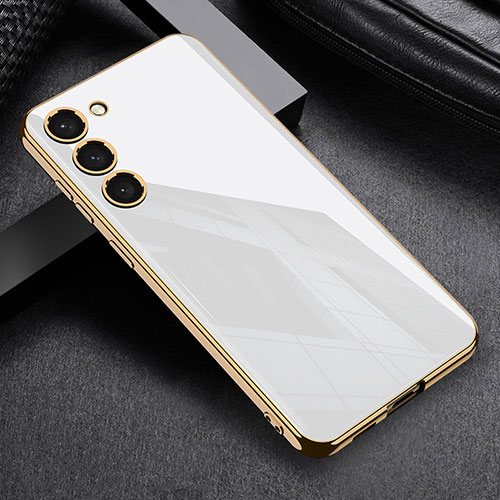 Ultra-thin Silicone Gel Soft Case Cover AC1 for Samsung Galaxy S21 Plus 5G White