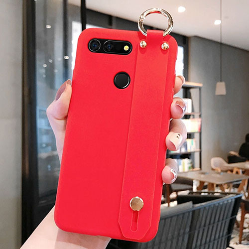 Ultra-thin Silicone Gel Soft Case Cover C01 for Huawei Honor View 20 Red