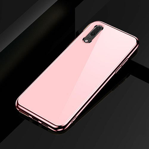 Ultra-thin Silicone Gel Soft Case Cover C02 for Huawei P20 Rose Gold