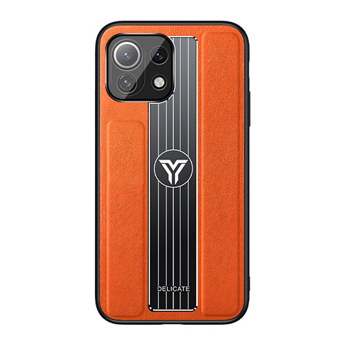 Ultra-thin Silicone Gel Soft Case Cover C02 for Xiaomi Mi 11 Lite 5G Orange