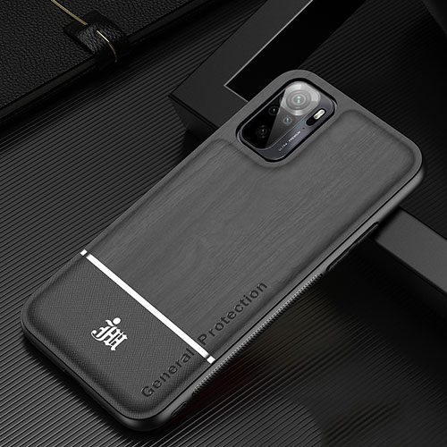 Ultra-thin Silicone Gel Soft Case Cover JM1 for Xiaomi Redmi Note 10S 4G Black