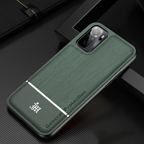Ultra-thin Silicone Gel Soft Case Cover JM1 for Xiaomi Redmi Note 10S 4G Green