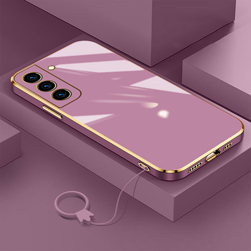 Ultra-thin Silicone Gel Soft Case Cover M01 for Samsung Galaxy S25 5G Purple