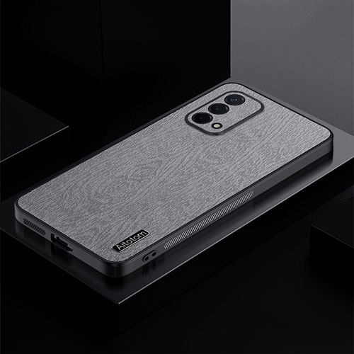 Ultra-thin Silicone Gel Soft Case Cover PB1 for Oppo A54 5G Gray