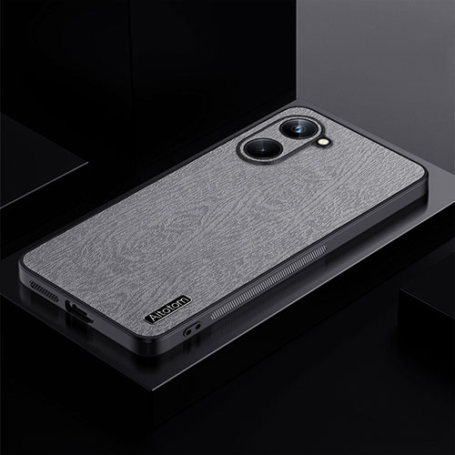 Ultra-thin Silicone Gel Soft Case Cover PB1 for Realme 10 Pro 5G Gray