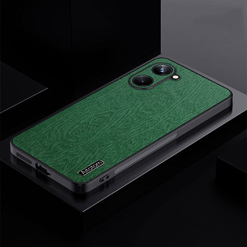 Ultra-thin Silicone Gel Soft Case Cover PB1 for Realme 10 Pro 5G Green