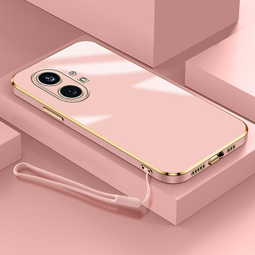 Ultra-thin Silicone Gel Soft Case Cover S01 for Nothing Phone 1 Rose Gold