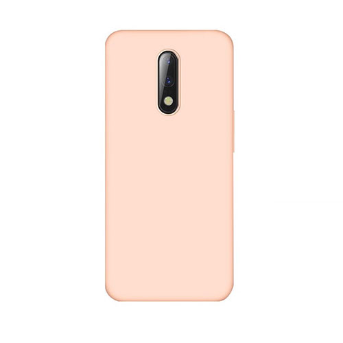 Ultra-thin Silicone Gel Soft Case Cover S01 for OnePlus 7 Rose Gold