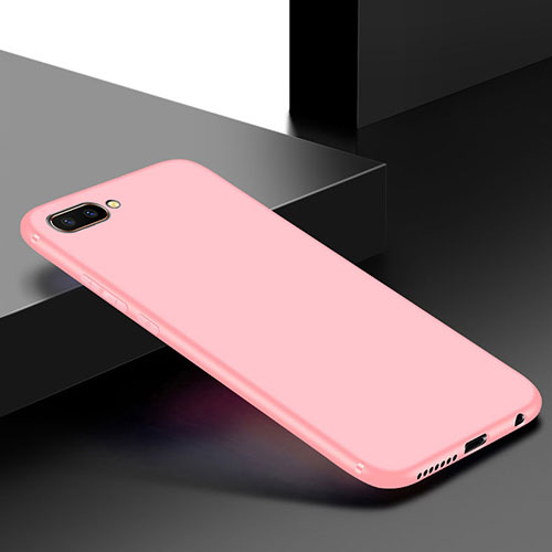 Ultra-thin Silicone Gel Soft Case Cover S01 for Oppo A12e Pink