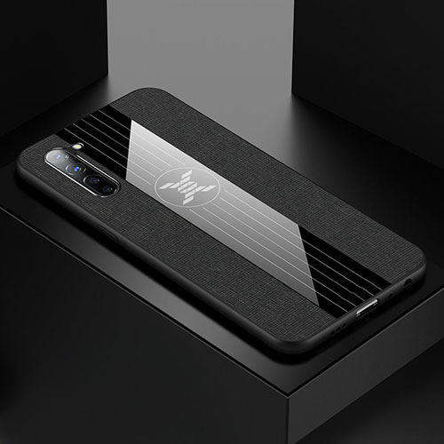 Ultra-thin Silicone Gel Soft Case Cover S01 for Oppo Find X2 Lite Black