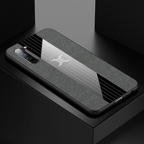 Ultra-thin Silicone Gel Soft Case Cover S01 for Oppo K7 5G Gray