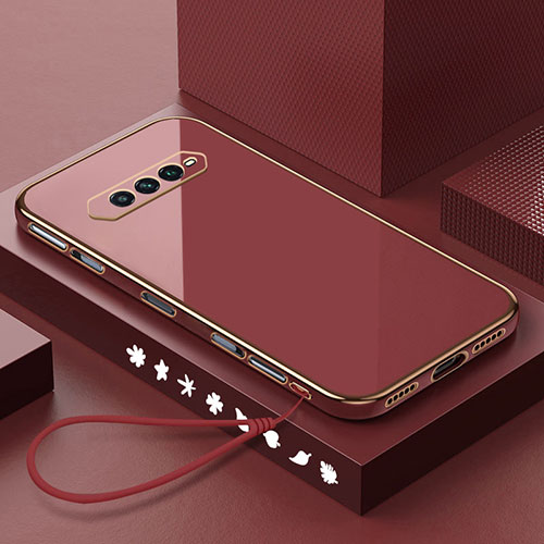 Ultra-thin Silicone Gel Soft Case Cover S01 for Xiaomi Black Shark 4 Pro 5G Red