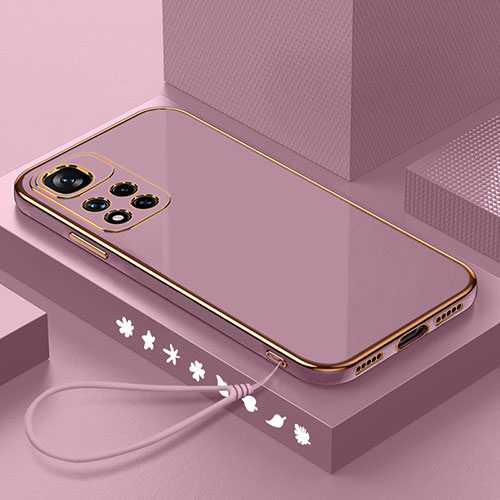 Ultra-thin Silicone Gel Soft Case Cover S01 for Xiaomi Mi 11i 5G (2022) Purple