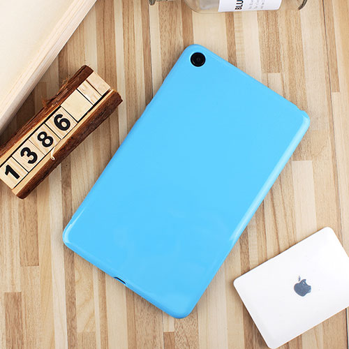 Ultra-thin Silicone Gel Soft Case Cover S01 for Xiaomi Mi Pad 4 Plus 10.1 Sky Blue