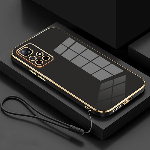 Ultra-thin Silicone Gel Soft Case Cover S01 for Xiaomi Poco M4 Pro 5G Black