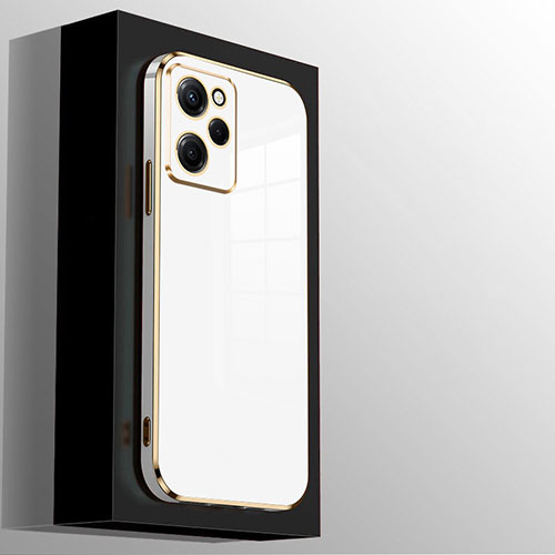 Ultra-thin Silicone Gel Soft Case Cover S01 for Xiaomi Poco X5 Pro 5G White