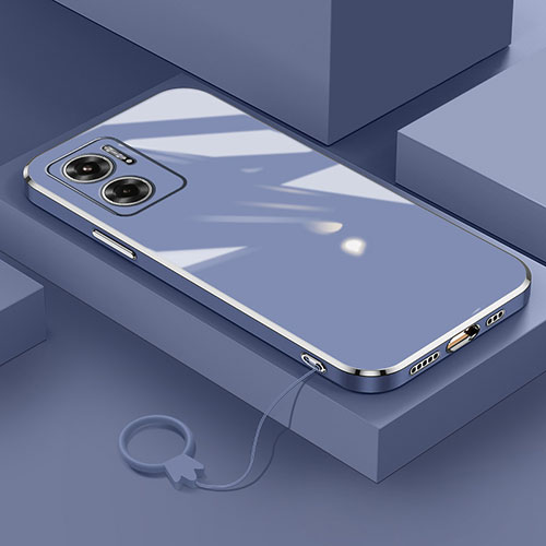 Ultra-thin Silicone Gel Soft Case Cover S01 for Xiaomi Redmi 11 Prime 5G Lavender Gray
