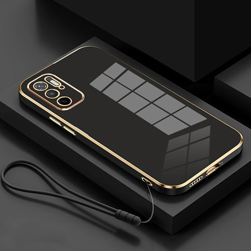Ultra-thin Silicone Gel Soft Case Cover S01 for Xiaomi Redmi Note 10 5G Black
