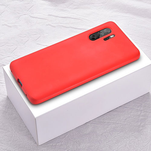 Ultra-thin Silicone Gel Soft Case Cover S02 for Huawei P30 Pro New Edition Red