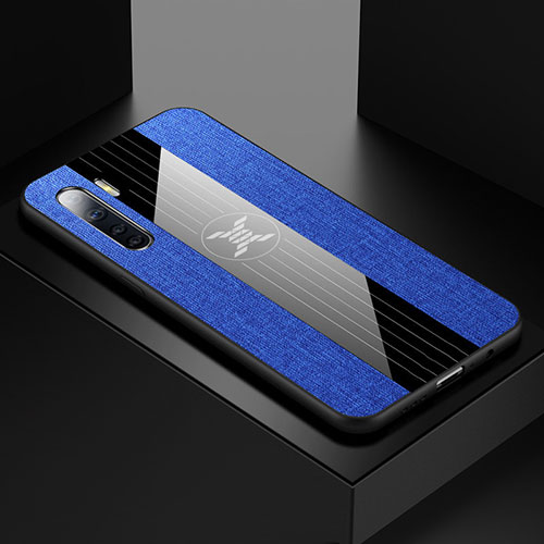 Ultra-thin Silicone Gel Soft Case Cover S02 for Oppo A91 Blue