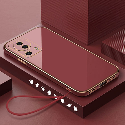 Ultra-thin Silicone Gel Soft Case Cover S02 for Xiaomi Civi 2 5G Red