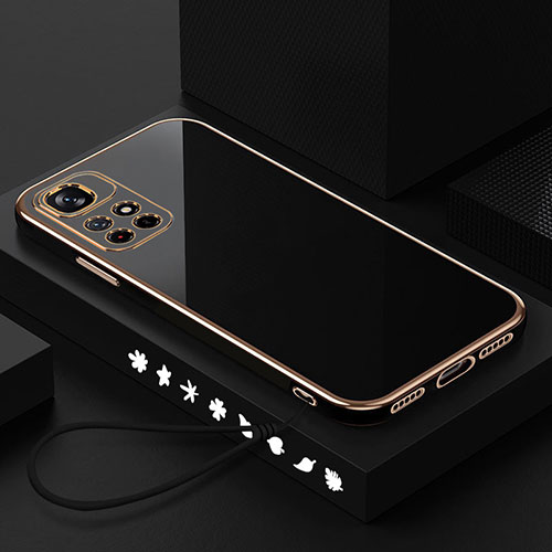 Ultra-thin Silicone Gel Soft Case Cover S02 for Xiaomi Poco M4 Pro 5G Black