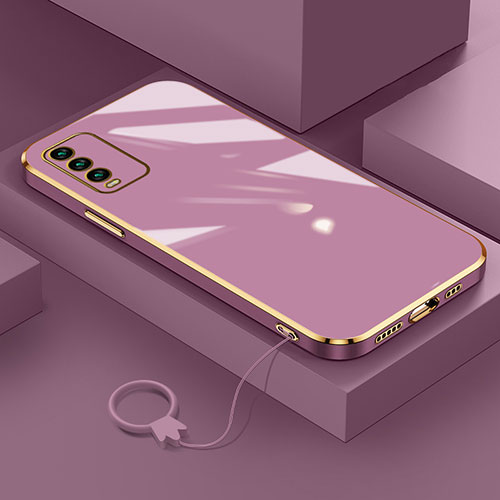 Ultra-thin Silicone Gel Soft Case Cover S02 for Xiaomi Redmi 9 Power Purple