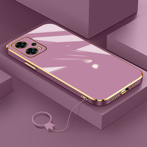 Ultra-thin Silicone Gel Soft Case Cover S02 for Xiaomi Redmi K50i 5G Purple