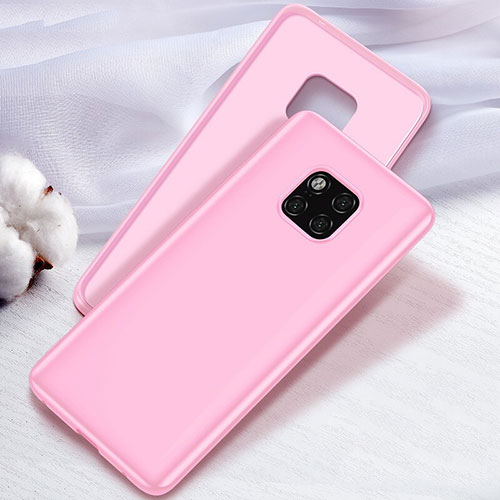 Ultra-thin Silicone Gel Soft Case Cover S04 for Huawei Mate 20 Pro Pink