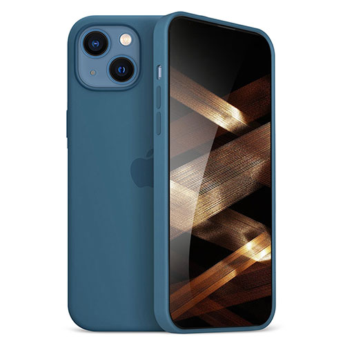 Ultra-thin Silicone Gel Soft Case Cover S05 for Apple iPhone 15 Blue