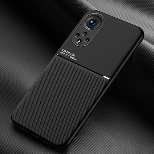 Ultra-thin Silicone Gel Soft Case Cover with Magnetic for Huawei Honor 50 Pro 5G Black