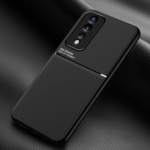 Ultra-thin Silicone Gel Soft Case Cover with Magnetic for Huawei Honor 80 GT 5G Black