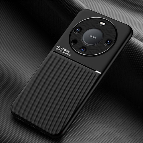 Ultra-thin Silicone Gel Soft Case Cover with Magnetic for Huawei Mate 60 Black