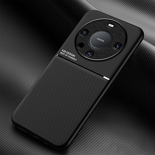 Ultra-thin Silicone Gel Soft Case Cover with Magnetic for Huawei Mate 60 Pro Black