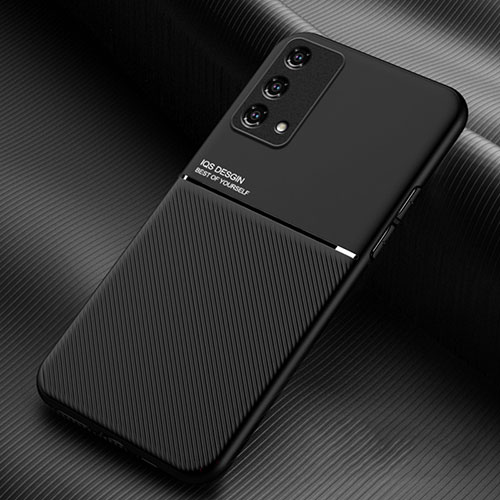 Ultra-thin Silicone Gel Soft Case Cover with Magnetic for Oppo K9 5G Black