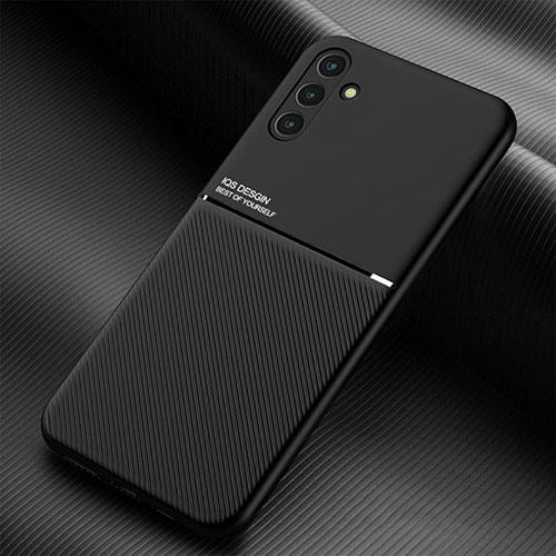 Ultra-thin Silicone Gel Soft Case Cover with Magnetic for Samsung Galaxy A04s Black