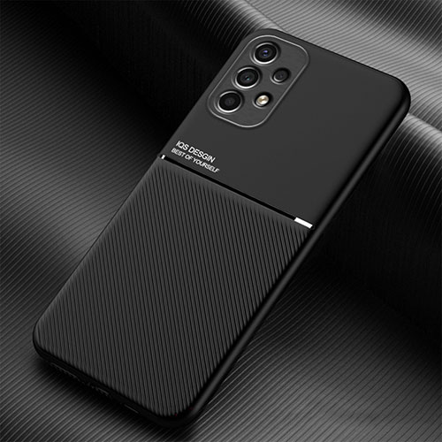 Ultra-thin Silicone Gel Soft Case Cover with Magnetic for Samsung Galaxy A13 4G Black