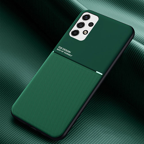 Ultra-thin Silicone Gel Soft Case Cover with Magnetic for Samsung Galaxy A53 5G Green