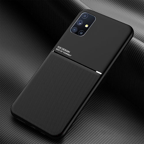 Ultra-thin Silicone Gel Soft Case Cover with Magnetic for Samsung Galaxy M51 Black