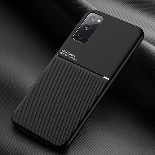 Ultra-thin Silicone Gel Soft Case Cover with Magnetic for Samsung Galaxy S20 FE 4G Black