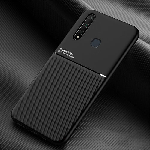 Ultra-thin Silicone Gel Soft Case Cover with Magnetic for Vivo Y19 Black