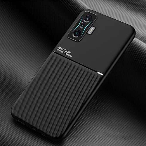 Ultra-thin Silicone Gel Soft Case Cover with Magnetic for Xiaomi Redmi K50 Gaming 5G Black