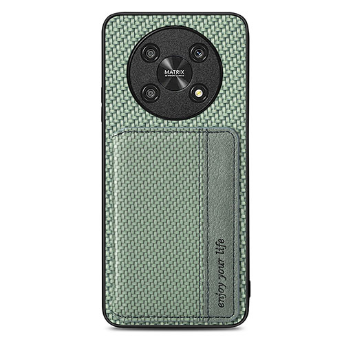 Ultra-thin Silicone Gel Soft Case Cover with Magnetic S01D for Huawei Honor Magic4 Lite 5G Green