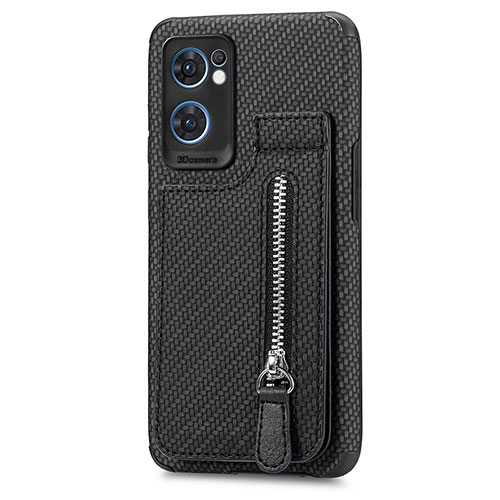 Ultra-thin Silicone Gel Soft Case Cover with Magnetic S01D for OnePlus Nord CE 2 5G Black