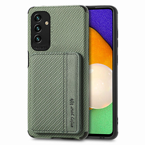 Ultra-thin Silicone Gel Soft Case Cover with Magnetic S01D for Samsung Galaxy A04s Green