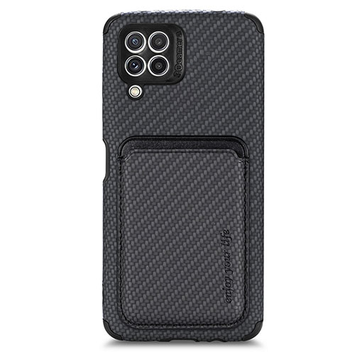 Ultra-thin Silicone Gel Soft Case Cover with Magnetic S01D for Samsung Galaxy M32 4G Black