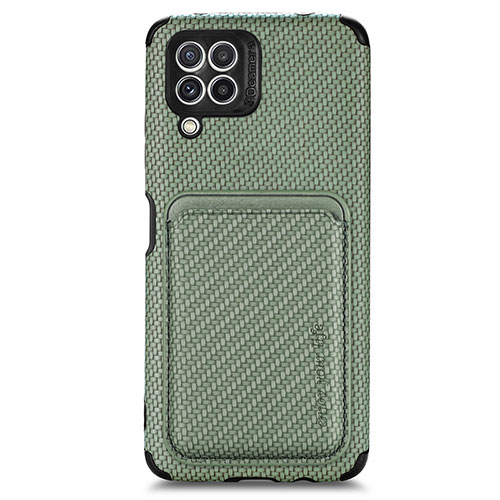 Ultra-thin Silicone Gel Soft Case Cover with Magnetic S01D for Samsung Galaxy M32 4G Green