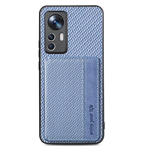 Ultra-thin Silicone Gel Soft Case Cover with Magnetic S01D for Xiaomi Mi 12T 5G Blue