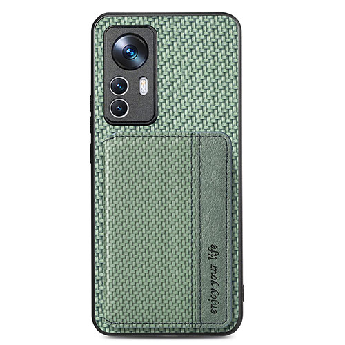 Ultra-thin Silicone Gel Soft Case Cover with Magnetic S01D for Xiaomi Mi 12T 5G Green